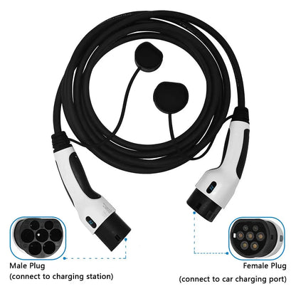 EV Charging Type2 Cable 22kw Three-Phase Electric Vehicle Charging Cable 16A 32A 11KW